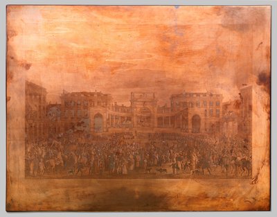 Hyllest til William I i Brussel av Johann Nepomuk Gibèle