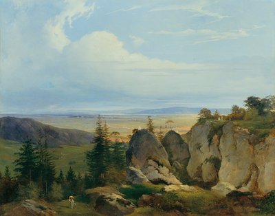 Wiener-Neustädter Heide sett fra Wetzelsdorf av Johann Nepomuk Passini