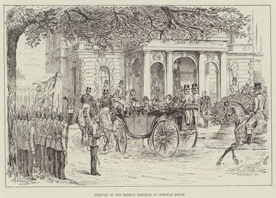 Ankomst av den tyske keiseren til Osborne House av Johann Nepomuk Schonberg