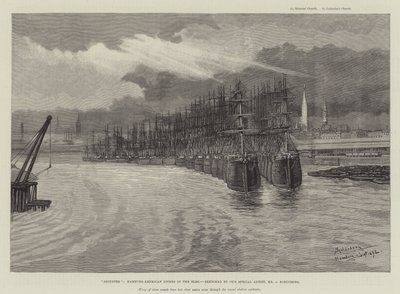 Øde, Hamburg-American Liners i Elben av Johann Nepomuk Schonberg