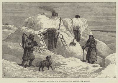 Søk etter Jeannette, House of a Russian Exile at Werkholansk, Sibir av Johann Nepomuk Schonberg