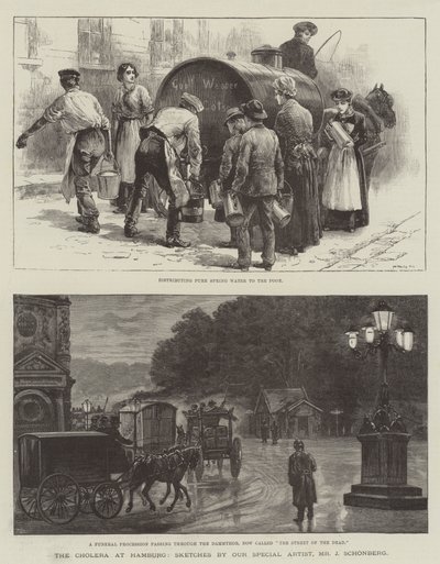 Koleraen i Hamburg av Johann Nepomuk Schonberg
