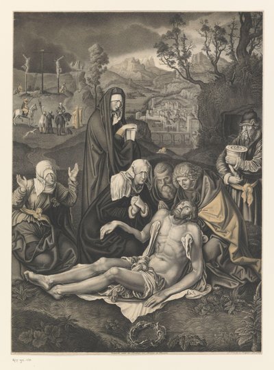 Kristi klagesang Verk fra samlingen til brødrene Boisserée (serietittel) Galerie des Frères Boisserée (serietittel) av Johann Nepomuk Strixner