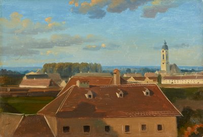 Utsikt over Schanzel til Augarten av Johann Peter Krafft