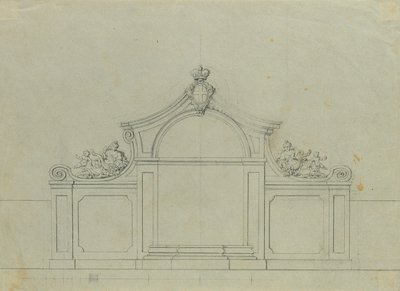 Fontene i ferskenhagen til Upper Belvedere av Johann Peter Krafft