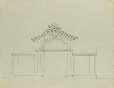 Fontene i ferskenhagen til Upper Belvedere av Johann Peter Krafft