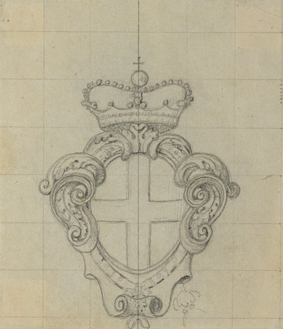 Fontene i ferskenhagen til Upper Belvedere: detalj av Johann Peter Krafft