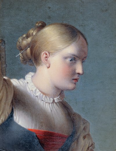 Bust of a Girl (Studie for "Hermann og Dorothea") av Johann Peter Krafft