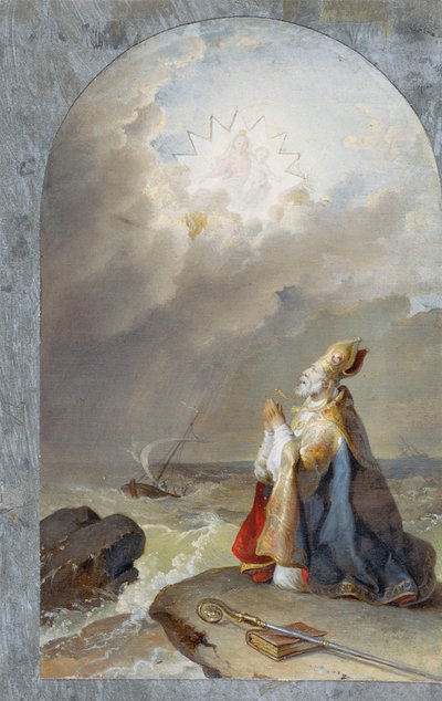 Der Heilige Spyridon av Johann Peter Krafft