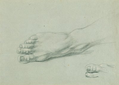 Fotstudie for "Arindal og Daura" av Johann Peter Krafft
