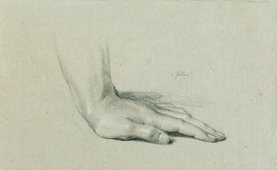 Håndstudie for "Arindal og Daura" av Johann Peter Krafft