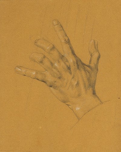 Håndstudie for "Ossian og Malvina" av Johann Peter Krafft
