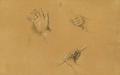 Håndstudier for "Scene fra Tyrolean Freedom Fight" av Johann Peter Krafft