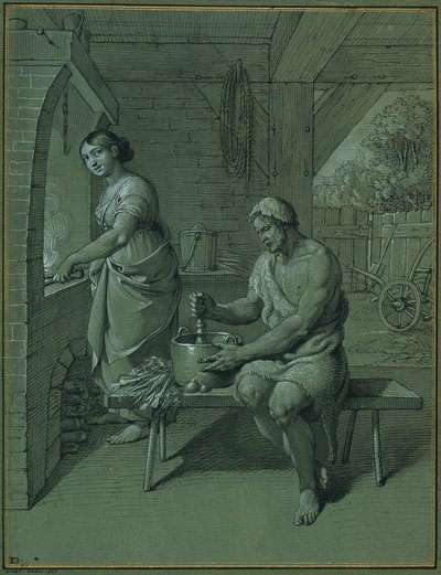 Hercules og Omphale av Johann Peter Krafft