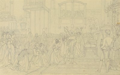 Kroning av keiserinne Carolina Augusta i Pressburg av Johann Peter Krafft