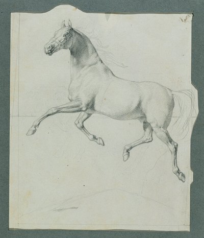 Hestestudie for "Rüdiger og Angelika" av Johann Peter Krafft