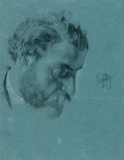 Portrettstudie for "David med hodet til Goliat" av Johann Peter Krafft