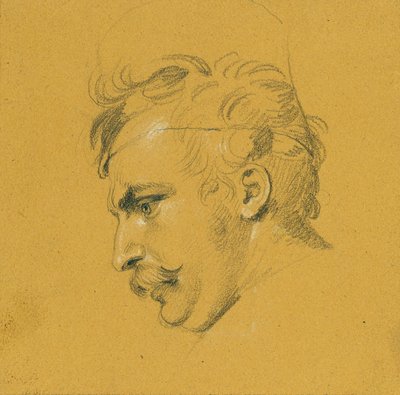 Portrettstudie om "Nikolaus Zrinys fiasko foran Szigeth-festningen" av Johann Peter Krafft