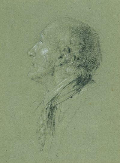 Portrettstudie for "Landwehr-mannens hjemkomst" (1817) av Johann Peter Krafft