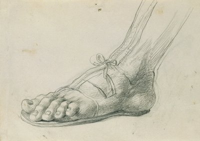 Sandalstudie for "Rüdiger og Angelika" av Johann Peter Krafft