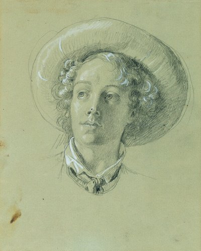 Studie for "Hermann og Dorothea i vingården" av Johann Peter Krafft