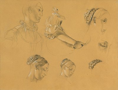 Studie for "Hermann og Dorothea i vingården" av Johann Peter Krafft