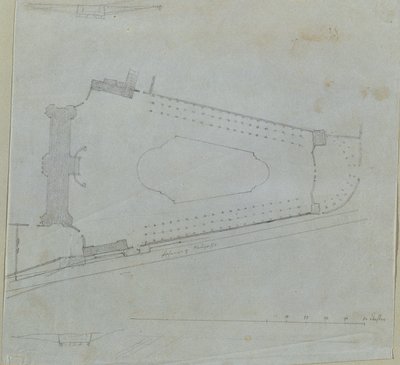 Studie for Upper Belvedere av Johann Peter Krafft