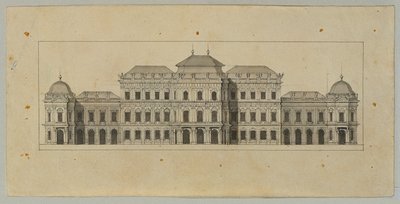 Studie for Upper Belvedere av Johann Peter Krafft
