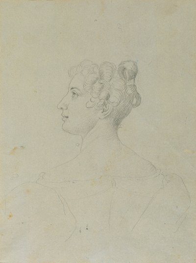 Kvinneportrettstudie av Johann Peter Krafft