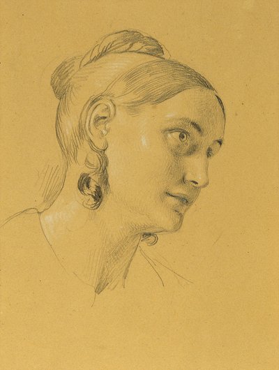 Kvinnelig studie om "Entry after the Peace of Paris" av Johann Peter Krafft