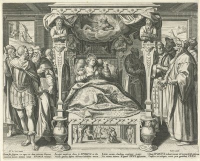 Seng med den brude van Christus Hooglied van Solomon (serietittel) Song of Songs (serietittel) av Johann Sadeler (I)