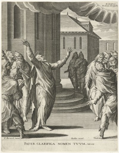 Kristus ber til Gud sannheten om Kristi budskap (serietittel) av Johann Sadeler (I)