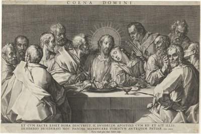 Siste måltid Coeni domini (tittel på objekt) av Johann Sadeler (I)
