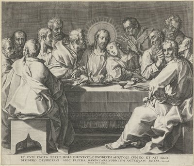Siste måltid av Johann Sadeler (I)