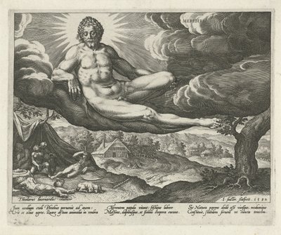 Ettermiddag Meridies (tittel på objekt) De fire delene av dagen (serietittel) av Johann Sadeler (I)