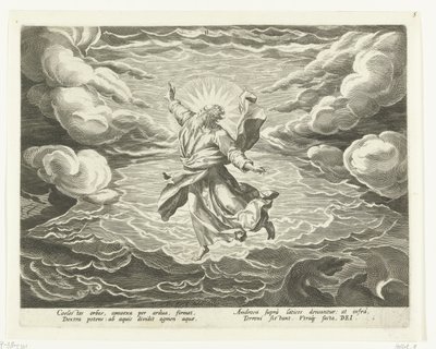 Skapelse av luft og vann Creation of the World (serietittel) av Johann Sadeler (I)