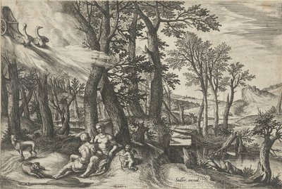 Venus og Adonis av Johann Sadeler (I)