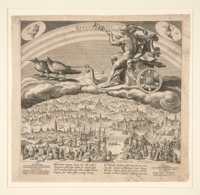 Merkur, fra en serie av de syv planetene av Johann Sadeler I