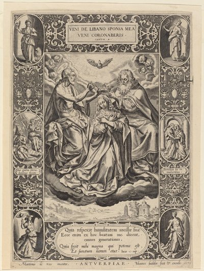 Jomfruens kroning, 1576. av Johann Sadeler I