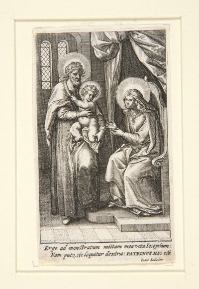 Den hellige familie av Johann Sadeler I