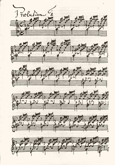 Side av notene for Jean Sebastien Bach (Johann Sebastian Bach av Johann Sebastian Bach