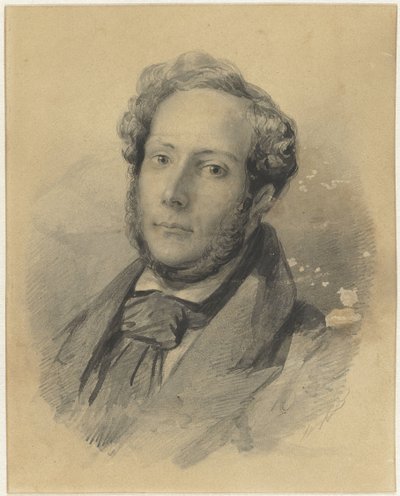 Selvportrett av Johann Wilhelm Kaiser (I) av Johann Wilhelm Kaiser (I)