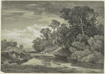 Ved Arly nær Karlsruhe av Johann Wilhelm Schirmer