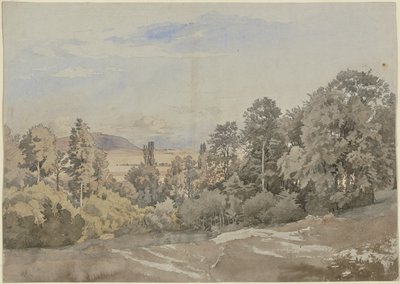 Skog med utsikt i det fjerne av Johann Wilhelm Schirmer