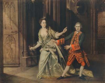 David Garrick og fru Pritchard som Macbeth og Lady Macbeth, 1768, 1948. av Johan Joseph Zoffany