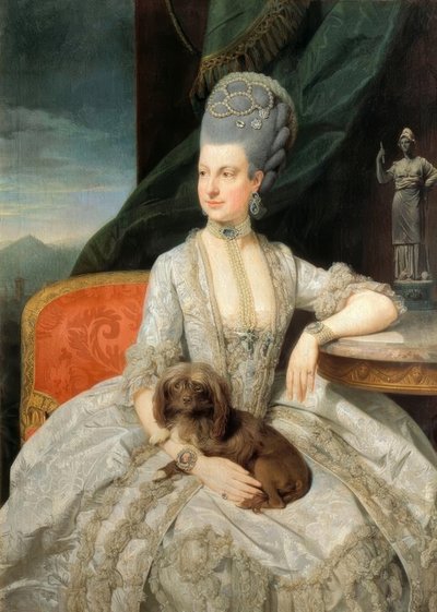 Marie Christine fra. Østerrike / Zoffany av Johan Joseph Zoffany