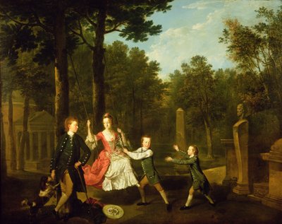 Barna til den fjerde hertugen av Devonshire (olje på lerret) av Johann Zoffany