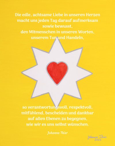 The joyful heart love star - versjon 1 av Johanna Thier