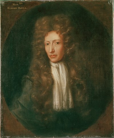 Portrett av Robert Boyle (olje på lerret) av Johannes (after) Kerseboom