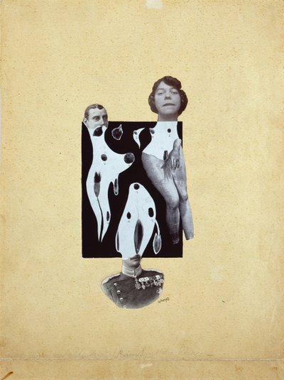 Venus ved Kongenes spill - Johannes Theodor Baargeld (Zentrodada) (1892-1927). Collage av Johannes Baargeld